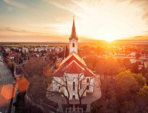 Fotografovanie dronom v meste Senec